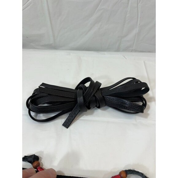 Anthropologie Buyamba Cycle of Hope Tall Black Lace up Boots Italy - Picture 13 of 14